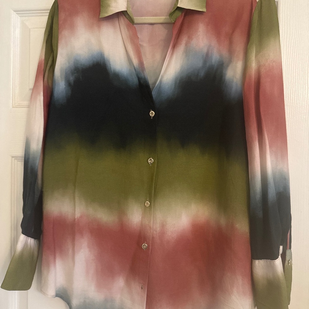 Zara button up top